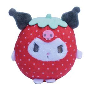 Kuromi Strawberry Plushie (Small)